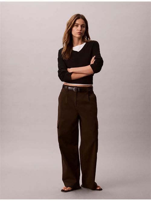 cotton ewaist cargo pant CALVIN KLEIN JEANS | LV047F623GTO2